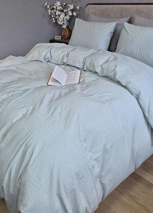 Light azure, washed cotton w1061 (двуспальный)