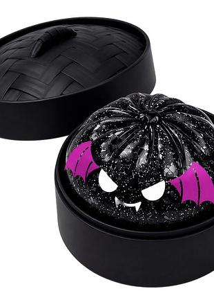 Іграшка пельмінь сквіш чорний helloween антистрес dumpling (10 см) для дітей (l_16177)