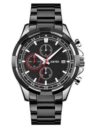 Мужские часы skmei 9192sibk silver-black
