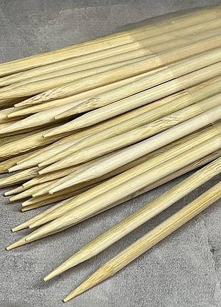 Бамбуковые палочки (шпажки), 35 см, натуральные, арт 020486, упаковка 40-45 шт, жёлтый