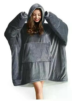 Худи huggle hoodie m-118 серый