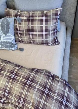 Наві/бежева пастель, turkish flannel (двоспальний)