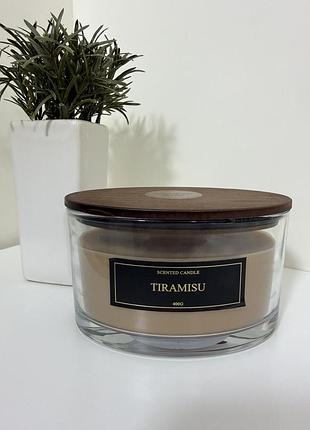 Ароматична свічка свіча скляна тірамісу tiramisu sinsay сінсей