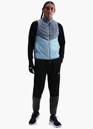 Штани чоловічі nike challenger mens therma-fit winterized running trousers black/grey hv2673-010