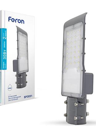 Світлодіодний консольний світильник feron sp3031 30вт 6500k сірий