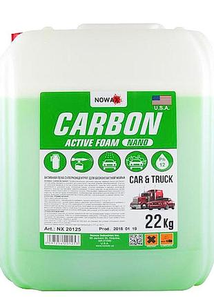 Активная пена 22l nowax nx20125 carbon nano active foam концентрат 1:12-1:6
