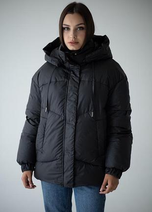Зимние женские куртки s-xl черный
