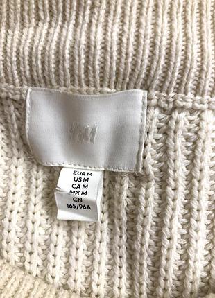 Джемпер h&m молочного цвета. новый 3