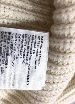 Джемпер h&m молочного цвета. новый 6