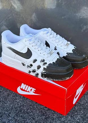 Чоловічі демісезонні повсякденні кросівки nike air force drip splatter 🫟