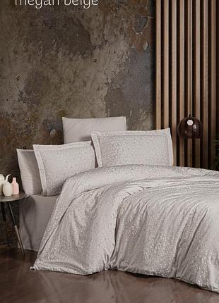 Постельное белье сатин люкс issi home eвро размер megan beige