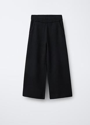 Широкі в'язані штани zara