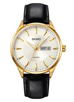 Мужские часы skmei 2075gdsi gold-silver