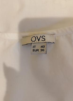 Белая хлопковая блуза ovs 5