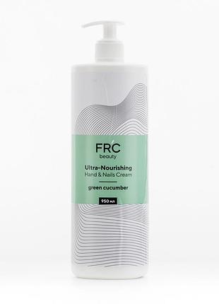 Крем для рук та нігтів зволожуючий fr'c beauty green cocumber 950 мл