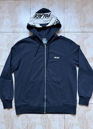 Зиа худи palace big tri-ferg zip hood hoodie men’s l black full zip sweatshirt skate logo