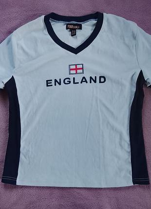 Футболка жіноча pink vanilla білого з принтом england