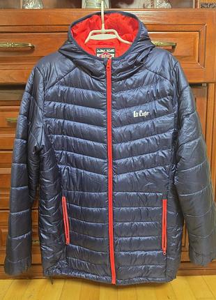 Чоловічий пуховик lee cooper синій
