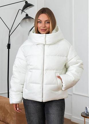 Куртка зимняя женская модная xs, s, m молоко m