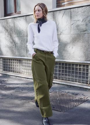 Брюки хаки cargo zw collection zara new