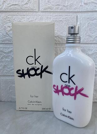 Ck one shock for her 200 мл тестер женской туалетной воды