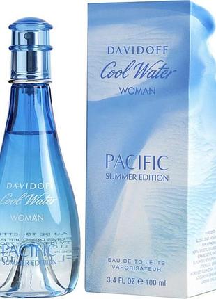 Davidoff cool water pacific summer edition woman 100мл ,туалетна вода для жінок 100мл,тесте,оригінал