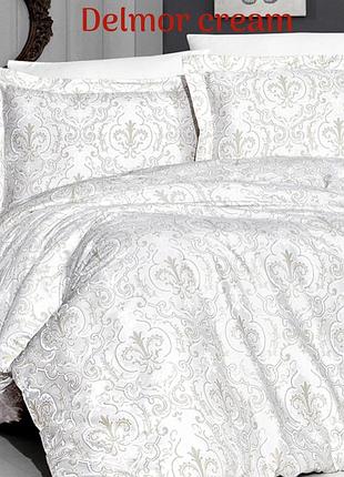 Постельное белье сатин люкс issi home eвро размер delmor cream