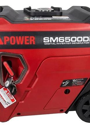 Інверторний генератор ipower sm6500di 6.5 квт з електростартером і пультом дк, тихий бензиновий генератор