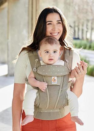 Рюкзак-переноска / ерго-рюкзак ergobaby omni breeze baby carrier від народження soft olive diamond / олівковий