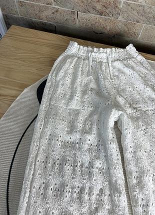 Білі штанці палаццо zara 3