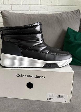 Дутіки жіночі calvin klein оригінал/чоботи/черевики/ботинки/дутики/сапоги кельвин кляйн оригинал