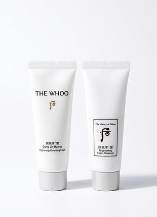 The history of whoo gongjinhyang:seol brightening foam cleanser. очищающая пенка придает сияние.