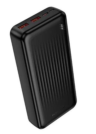 Повербанк power bank с быстрой зарядкой на 20000mah borofone bj80a 22.5w 2usb/type-c pd20w черный