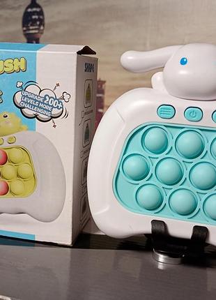 Інтерактивна електронна гра-антистрес «speed push game machine» (електронний поп-іт) із фігуркою милого зайчика. 3