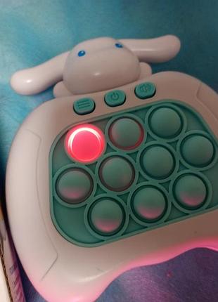 Інтерактивна електронна гра-антистрес «speed push game machine» (електронний поп-іт) із фігуркою милого зайчика. 5