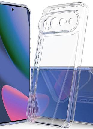 Прозора накладка tpu transparent full camera 1,5mm чехол на тильну панель смартфона google pixel 11 pro xl