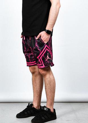 Шорти jordan молния розовые dri-fit