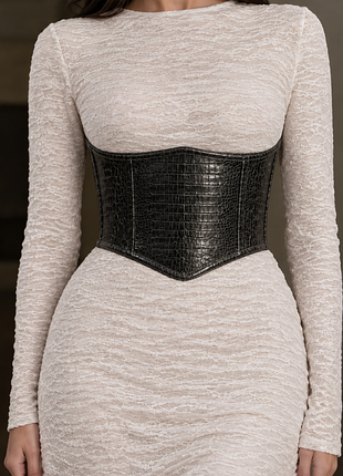 Подгрудный корсет эко-кожа от xs-xxl