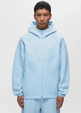 Зип худи nike nocta голубая