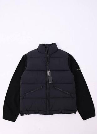 Куртка-бомбер stone island черная