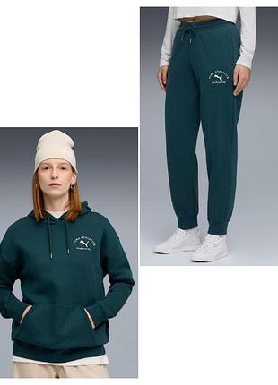 Костюм жіночий теплий puma оригінал/худи +штаны пума оригинал