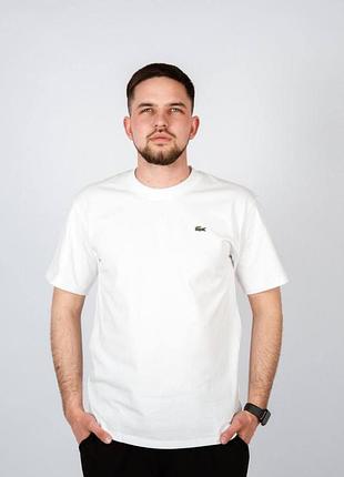 Футболка lacoste белая