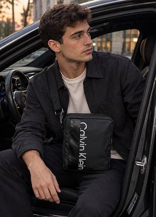 Чоловіча сумка calvin klein через плече, сумка мессенджер, чоловіча сумка барсетка, сумка келвін кляйн
