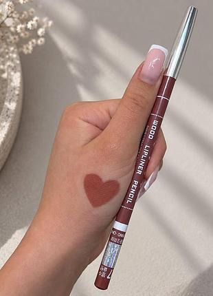 Кремовый карандаш для губ wood lipliner pencil, оттенок №27