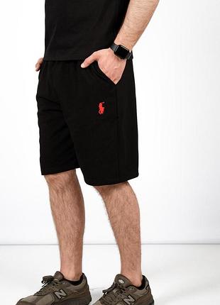 Шорты котоновые polo ralph lauren с красным лого