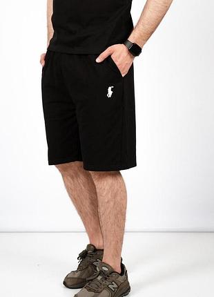 Шорты котоновые polo ralph lauren с белым лого