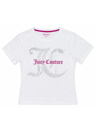 Футболка-топ жіноча juicy couture біла з принтом