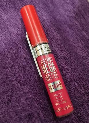 Rimmel lasting mega matte liquid lip colour 910 фуксия