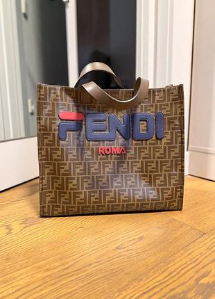 Шопер fendi roma, italy, дуже вмісткий, оригінал, чудовий стан