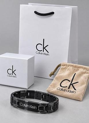 Чоловічий фірмовий браслет calvin klein з нержавіючої сталі (30114)